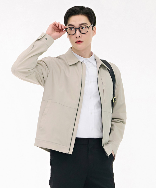 CHASECULT(チェイスカルト)の「男性ストレッチカラージップアップジャケット-ベージュ(その他アウター・メンズ・ベージュ・100/95/105)」の5枚目の写真