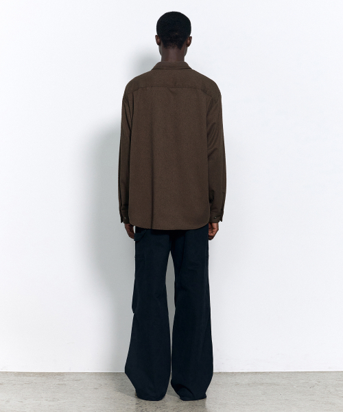INSILENCE(インサイロンス)の「カットオフネップシャツ ダークブラウン(シャツ/ブラウス・レディース・その他・SMALL/MEDIUM/LARGE)」の4枚目の写真