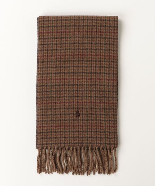 セール】リバーシブル ウールブレンド スカーフ（マフラー）｜POLO