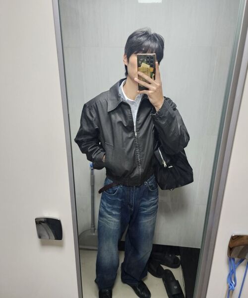 MUSINSA STANDARD（ムシンサスタンダード）の「ストライプリラックスフィットオックスフォードシャツ[ブルー/ストライプ]（シャツ/ブラウス・メンズ・その他・MEDIUM/LARGE/X-LARGE/XX-LARGE/SMALL）」の14枚目の写真