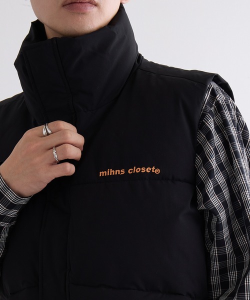 mihns closet(ミンズクローゼット)の「【mihns closet】mc 中綿ユーティリティベスト(ダウンベスト・メンズ・オフホワイト/スモーキーグリーン系/ブラック系その他2/ブラック系1・M/L/LL)」の15枚目の写真