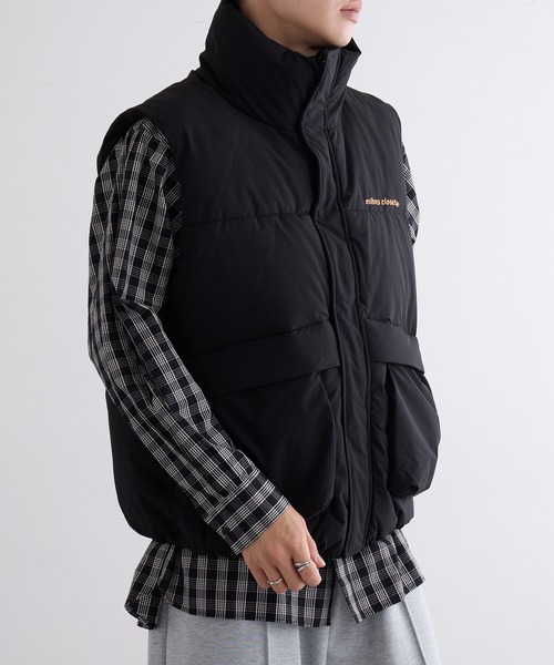 mihns closet(ミンズクローゼット)の「【mihns closet】mc 中綿ユーティリティベスト(ダウンベスト・メンズ・オフホワイト/スモーキーグリーン系/ブラック系その他2/ブラック系1・M/L/LL)」の17枚目の写真