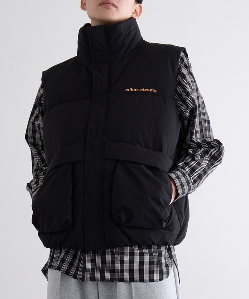 美品 KLUANE ダウンベスト Mサイズ 中古・古着通販】KLUANE (クルアネ) クレイジーパターンダウンベスト