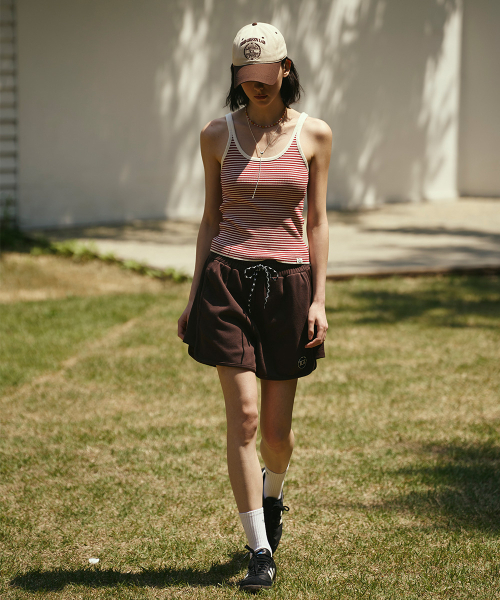 THE GREEN LAB（ザグリーンラボ）の「ストライプクロップニットスリーブレスナシトップ[レッド]（Tシャツ/カットソー・レディース・その他・FREE）」の6枚目の写真