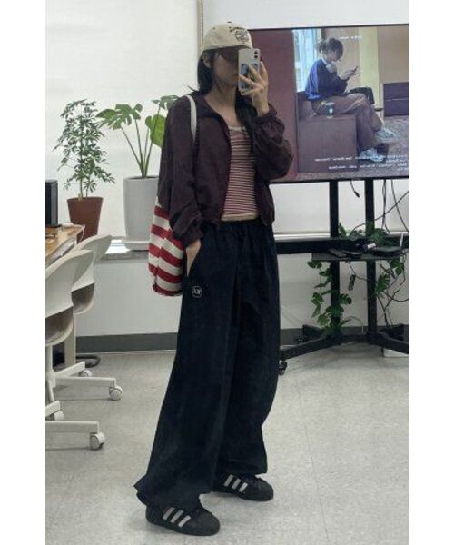 THE GREEN LAB（ザグリーンラボ）の「ストライプクロップニットスリーブレスナシトップ[レッド]（Tシャツ/カットソー・レディース・その他・FREE）」の22枚目の写真
