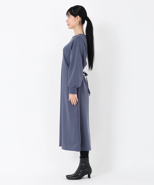 STRAWBERRY-FIELDS（ストロベリーフィールズ）の「マスタリージャージ_ジャージAラインワンピース（ワンピース・レディース・モカ/ブラック・2）」の4枚目の写真