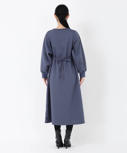 STRAWBERRY-FIELDS（ストロベリーフィールズ）の「マスタリージャージ_ジャージAラインワンピース（ワンピース・レディース・モカ/ブラック・2）」の5枚目の写真