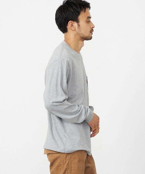 EDWIN(エドウィン)の「EDWIN エドウィン デニムポケット Tシャツ 長袖(Tシャツ/カットソー・メンズ・マスタード/ブラック/グレー/ホワイト・X-LARGE/MEDIUM/LARGE)」の7枚目の写真