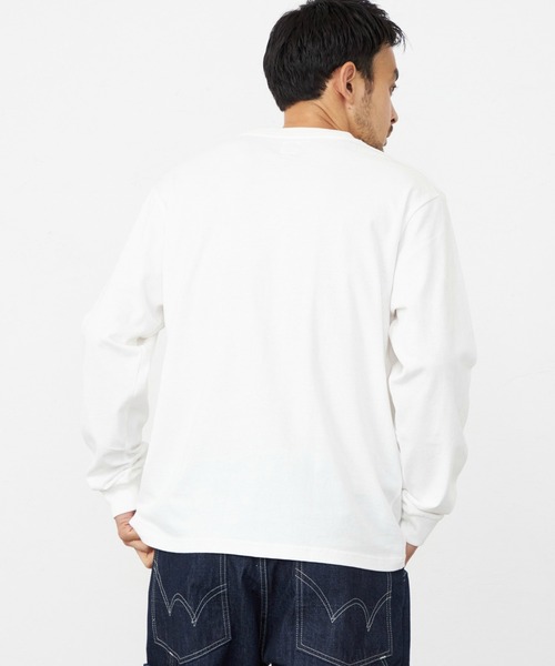 EDWIN(エドウィン)の「EDWIN エドウィン デニムポケット Tシャツ 長袖(Tシャツ/カットソー・メンズ・マスタード/ブラック/グレー/ホワイト・X-LARGE/MEDIUM/LARGE)」の16枚目の写真