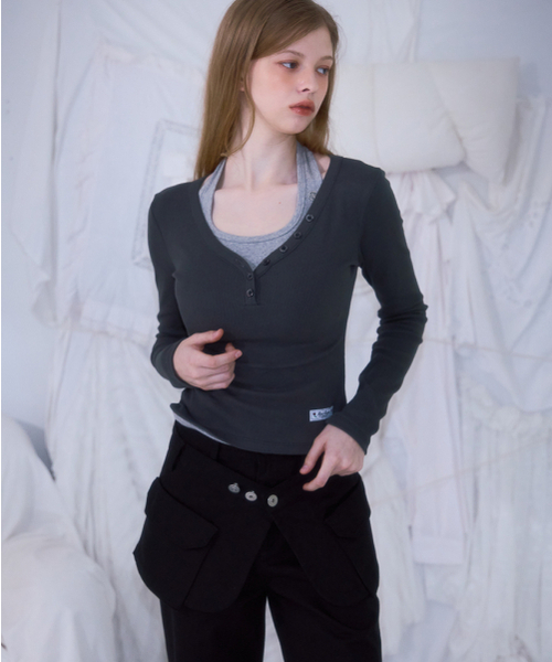 ROSEFRANTZ（ロゼフランツ）の「Skirt Layered Bootcut Pants [Black]（その他パンツ・レディース・ブラック・SMALL/MEDIUM）」の12枚目の写真
