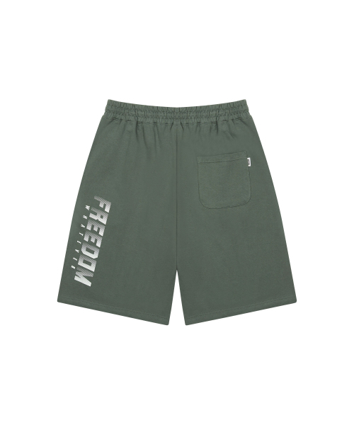 FREEDOM(フリーダム)の「サイドロゴショーツ(カーキ/ホワイト)(その他パンツ・メンズ・その他・XX-LARGE/LARGE/MEDIUM/X-LARGE)」の1枚目の写真