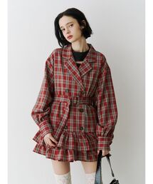 jouetie | ヘムフリルトレンチミニワンピース(ワンピース)