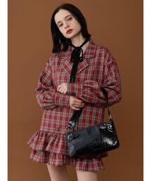 ヘムフリルトレンチミニワンピース