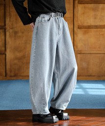 EFFECTION（エフェクション）の「【neos】バルーンシルエット バレル ビンテージウォッシュ デニムパンツ（デニムパンツ）」