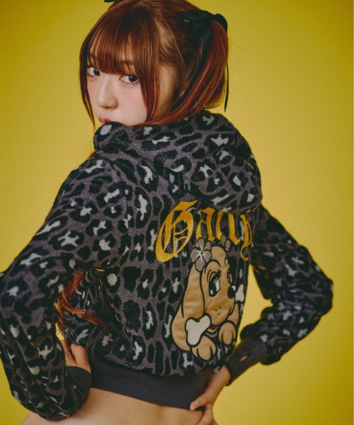 GALFY(ガルフィー)の「『GALFY/ガルフィー』フユGAL豹パーカー【Z】(パーカー・レディース・ブラック/ピンク/ベージュ・FREE)」の20枚目の写真