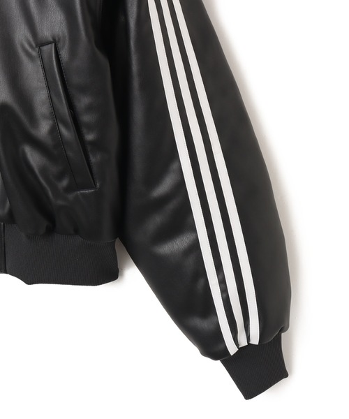 adidas(アディダス)の「adidas W PLEATHER JKT / アディダス ウィメンズ プレザー ジャケット(その他アウター・レディース・ブラック・S/3XL/XXL/XL/L/M)」の7枚目の写真