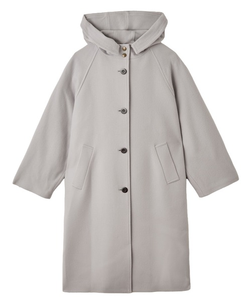 ウールビーバーフードロングコート（その他アウター）｜LA MARINE