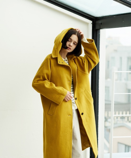 セール】ウールビーバーフードロングコート（その他アウター）｜LA