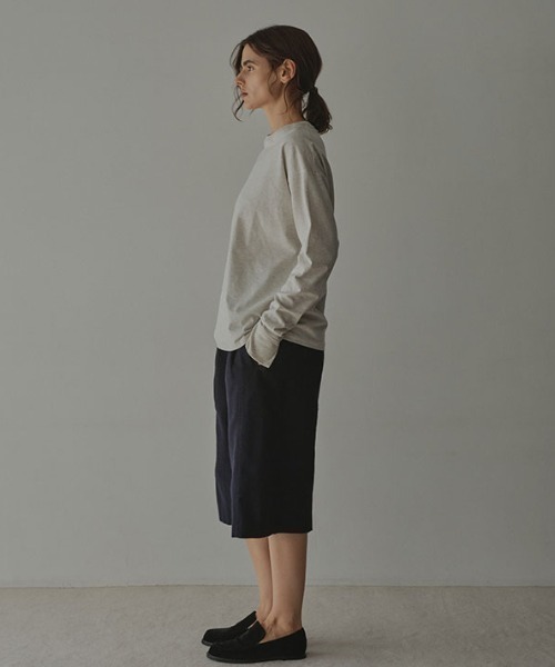 ETRE TOKYO（エトレトウキョウ）の「カフボタンロンTee（Tシャツ/カットソー・レディース・ホワイト/ライトグレー/ブルー・FREE）」の11枚目の写真