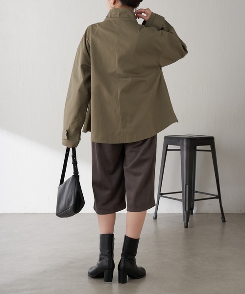 COLLAGE GALLARDAGALANTE(コラージュガリャルダガランテ)の「Q.anos/スエードハーフパンツ(その他パンツ・レディース・チャコールグレー/キャメル・FREE)」の11枚目の写真