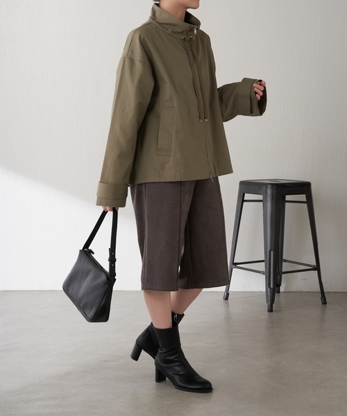 COLLAGE GALLARDAGALANTE(コラージュガリャルダガランテ)の「Q.anos/スエードハーフパンツ(その他パンツ・レディース・チャコールグレー/キャメル・FREE)」の10枚目の写真