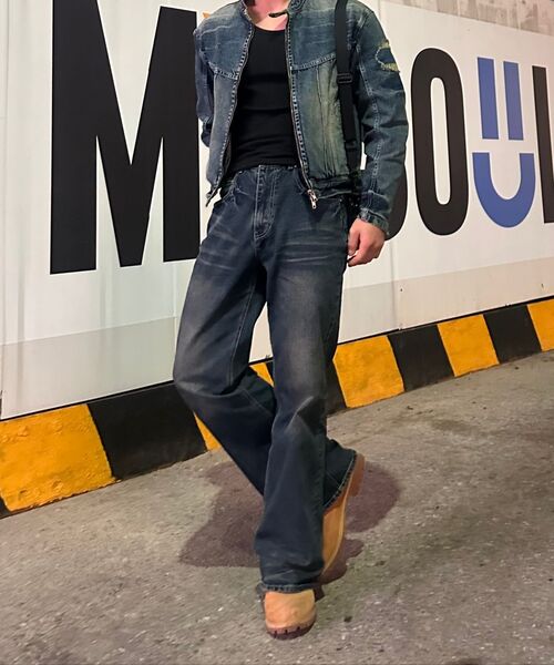 KICHUL(キチョル)の「DARK EYE BOOT CUT JEANS (INDIGO)(デニムパンツ・メンズ・その他・X-SMALL/SMALL/MEDIUM/LARGE)」の21枚目の写真