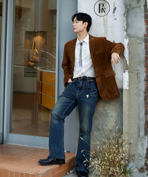 KICHUL(キチョル)の「DARK EYE BOOT CUT JEANS (INDIGO)(デニムパンツ・メンズ・その他・X-SMALL/SMALL/MEDIUM/LARGE)」の12枚目の写真