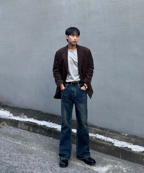 KICHUL(キチョル)の「DARK EYE BOOT CUT JEANS (INDIGO)(デニムパンツ・メンズ・その他・X-SMALL/SMALL/MEDIUM/LARGE)」の11枚目の写真