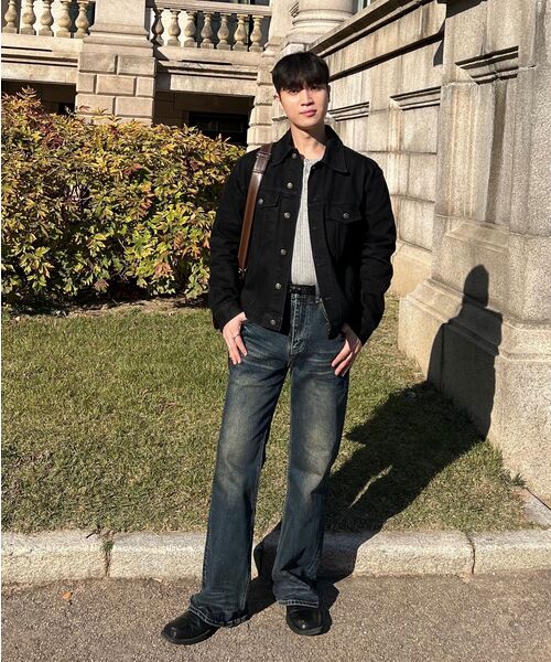 KICHUL(キチョル)の「DARK EYE BOOT CUT JEANS (INDIGO)(デニムパンツ・メンズ・その他・X-SMALL/SMALL/MEDIUM/LARGE)」の5枚目の写真