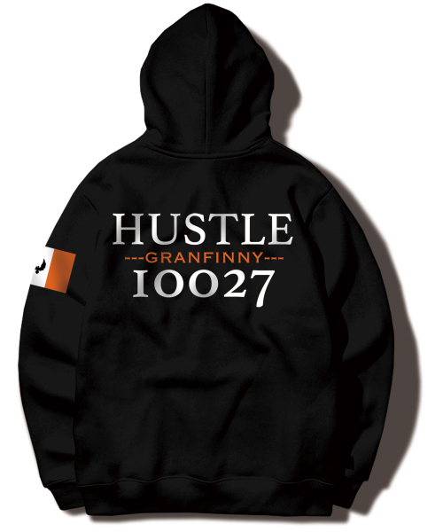 GRANFINNY(グランフィニ)の「NewYork_10027 フードパーカー - ブラック(パーカー・レディース・ブラック・MEDIUM/LARGE/X-LARGE/XX-LARGE)」の1枚目の写真
