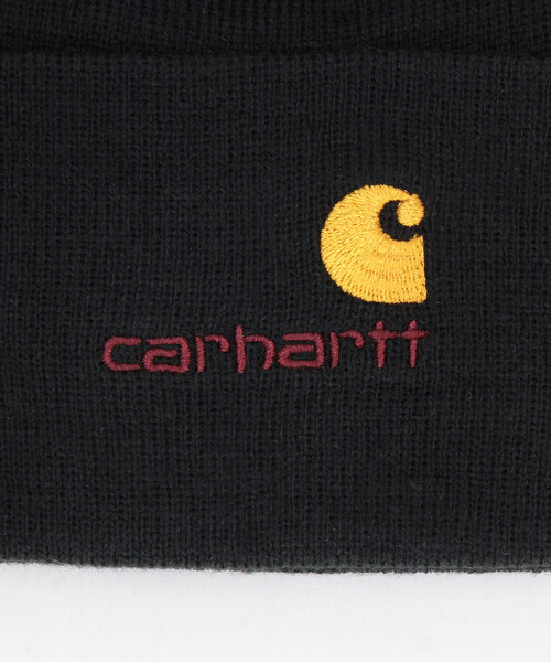 Carhartt（カーハート）の「CARHARTT/カーハート AMERICAN SCRIPT BEANIE アメリカンスクリプトビーニー（ニットキャップ/ビーニー・メンズ・ブラック/グレー/ナチュラル・ONE SIZE）」の6枚目の写真