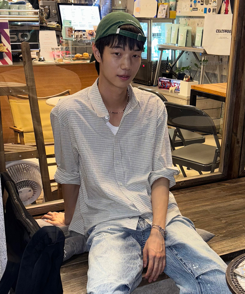 JUAN HOMME(ジュアンオム)の「ルーズドチェックシャツ(アイボリー)(シャツ/ブラウス・メンズ・その他・LARGE/SMALL/MEDIUM)」の1枚目の写真