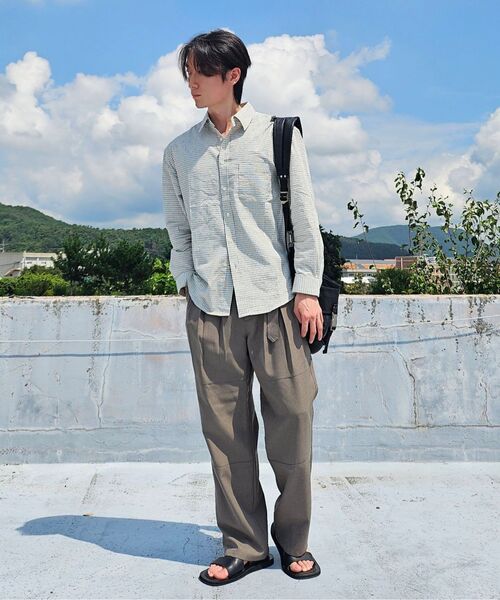 JUAN HOMME(ジュアンオム)の「ルーズドチェックシャツ(アイボリー)(シャツ/ブラウス・メンズ・その他・LARGE/SMALL/MEDIUM)」の8枚目の写真