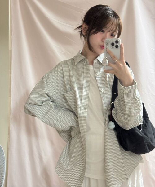 JUAN HOMME(ジュアンオム)の「ルーズドチェックシャツ(アイボリー)(シャツ/ブラウス・メンズ・その他・LARGE/SMALL/MEDIUM)」の9枚目の写真