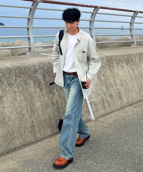 JUAN HOMME(ジュアンオム)の「ルーズドチェックシャツ(アイボリー)(シャツ/ブラウス・メンズ・その他・LARGE/SMALL/MEDIUM)」の16枚目の写真