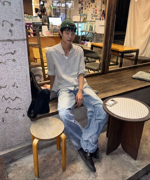 JUAN HOMME(ジュアンオム)の「ルーズドチェックシャツ(アイボリー)(シャツ/ブラウス・メンズ・その他・LARGE/SMALL/MEDIUM)」の3枚目の写真