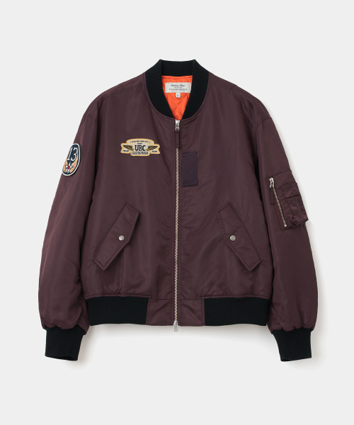 UNIFORM BRIDGE(ユニフォームブリッジ)の「UBC ma-1 jacket wine(ブルゾン・メンズ・その他・X-LARGE/XX-LARGE/MEDIUM/LARGE)」の1枚目の写真