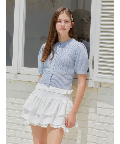 ANOETIC(アノエティック)の「FRILL CHIFFON SKIRT_WHITE(スカート・レディース・ホワイト・FREE)」の2枚目の写真