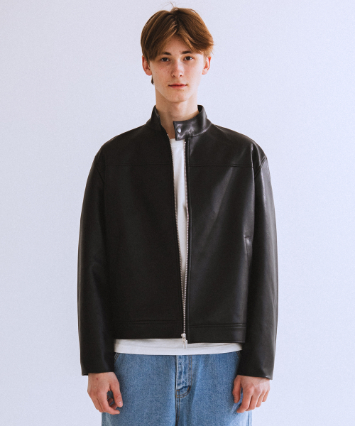 QT8 GARMENTS(キューティーエイトガーメント)の「RG Synthetic Leather Moto Jacket (Black)(ライダースジャケット・レディース・その他・X-LARGE/MEDIUM/LARGE)」の1枚目の写真