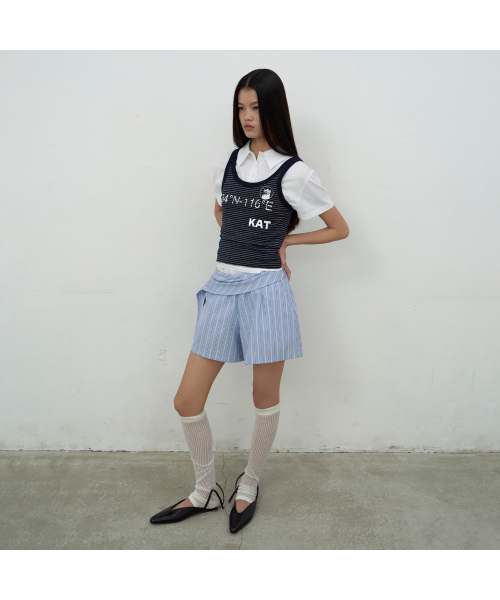 LCDC TM(エルシーディーシーティーエム)の「OPEN COLLAR TOP (WHITE)(Tシャツ/カットソー・レディース・ホワイト・SMALL/MEDIUM)」の7枚目の写真