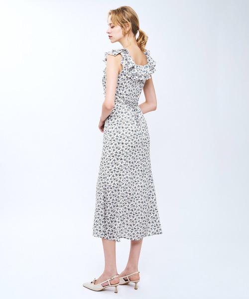 DEICY（デイシー）の「ローズフリルワンピース（ワンピース・レディース・ブルー/ラベンダー/ピンク・0/1）」の5枚目の写真