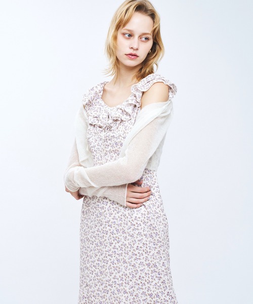 DEICY（デイシー）の「ローズフリルワンピース（ワンピース・レディース・ブルー/ラベンダー/ピンク・0/1）」の12枚目の写真