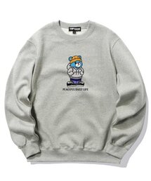 CITY BEAR GRAPHIC クルーネック - グレー