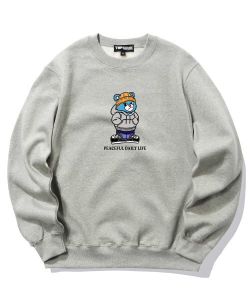 TRIPSHION(トリップション)の「CITY BEAR GRAPHIC クルーネック - グレー(スウェット・メンズ・その他・LARGE/MEDIUM/X-LARGE)」の1枚目の写真