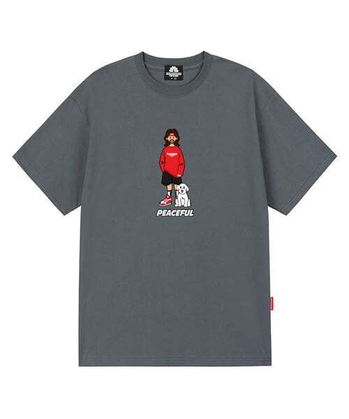 TRIPSHION(トリップション)の「JESUS & WH DOG Tシャツ - グレー(Tシャツ/カットソー・メンズ・その他・LARGE/MEDIUM/X-LARGE)」の1枚目の写真
