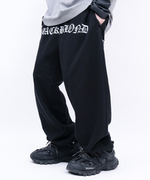 BLACK BLOND（ブラック ブロンド）の「Vivid Crushed Face Sweatpants (Black)（スウェットパンツ）」