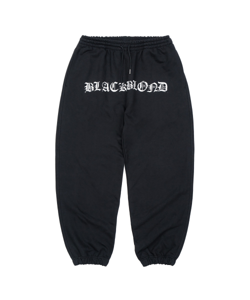 BLACK BLOND（ブラック ブロンド）の「ビビディ クラッシュドフェイスタ スウェットパンツ (ブラック)（スウェットパンツ・レディース・その他・LARGE/SMALL/MEDIUM）」の2枚目の写真