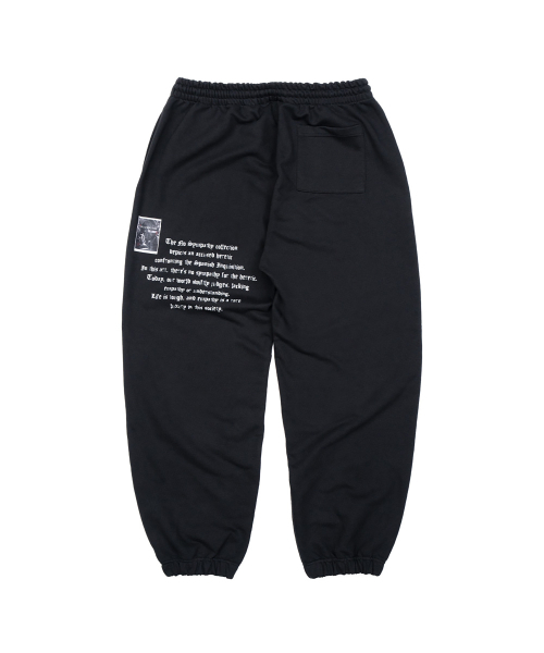 BLACK BLOND（ブラック ブロンド）の「ビビディ クラッシュドフェイスタ スウェットパンツ (ブラック)（スウェットパンツ・レディース・その他・LARGE/SMALL/MEDIUM）」の3枚目の写真