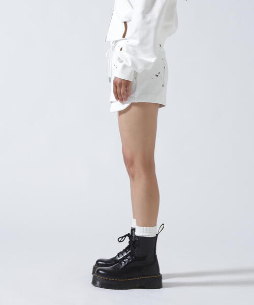 ROYAL FLASH(ロイヤルフラッシュ)の「MITSUKI/ミツキ/ペイントショートパンツ(その他パンツ・レディース・ブラック/ホワイト・F)」の9枚目の写真