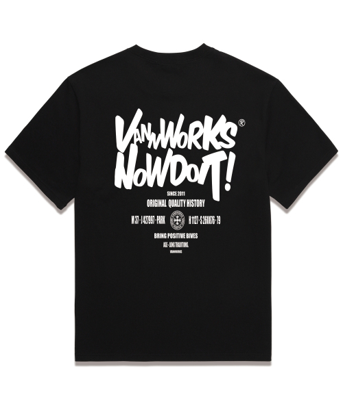 VANNWORKS(バンワークス)の「DOIT LARGE オーバーサイズ 半袖Tシャツ (VS0115) ブラック(Tシャツ/カットソー・レディース・その他・MEDIUM/LARGE/X-LARGE/XX-LARGE/SMALL)」の3枚目の写真